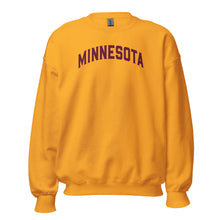 Minnesota Gold and Maroon Men's Crewneck Sweatshirt