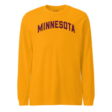 Minnesota Gold and Maroon Men's Long Sleeve Tee