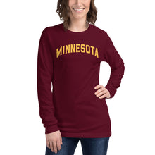 Maroon and Gold Minnesota Women's Long Sleeve Tee