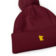 Minnesota Maroon and Gold Pom Pom Beanie