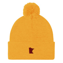 Minnesota Gold and Maroon Pom Pom Beanie