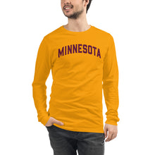 Minnesota Gold and Maroon Men's Long Sleeve Tee