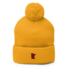 Minnesota Gold and Maroon Pom Pom Beanie