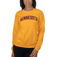 Minnesota Gold and Maroon Women's Crewneck Sweatshirt