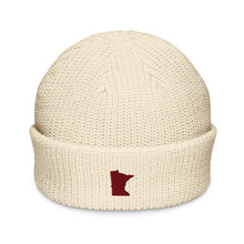 Minnesota Ivory and Maroon Beanie