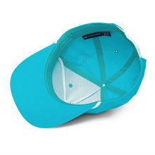 Minnesota Snapback Cap in Turquoise with White Rope